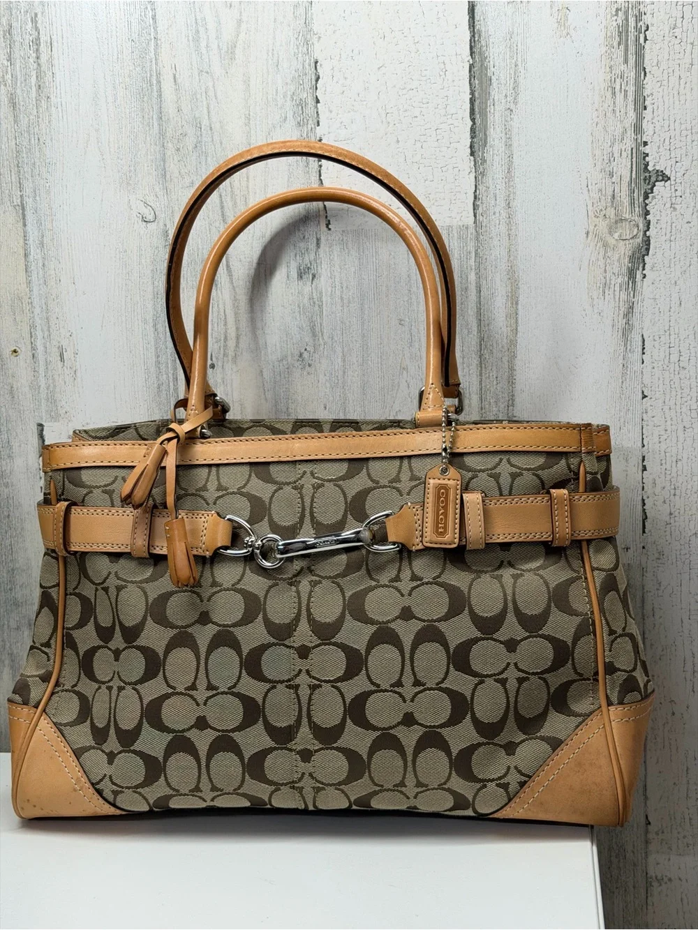 Vintage Coach Hamptons Tote Bag